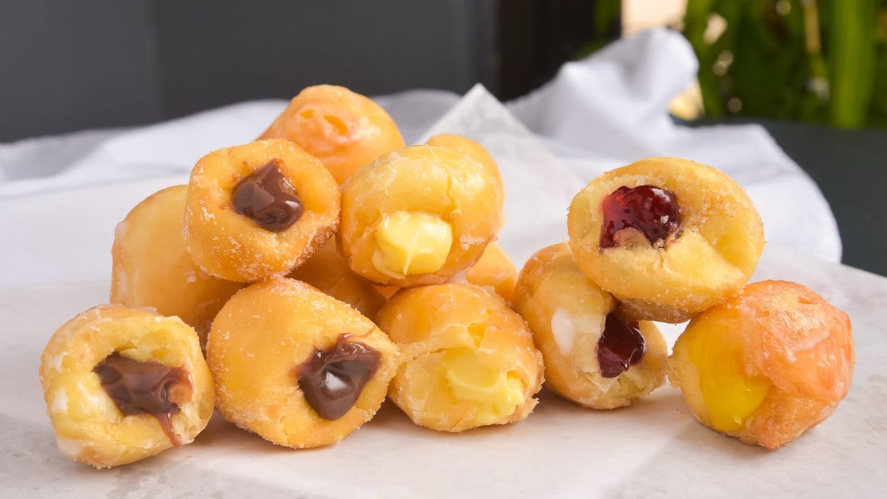 A Dozen Filled Donut Holes.