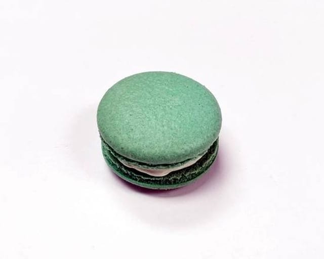 Mint Chocolate Chip Macaron.