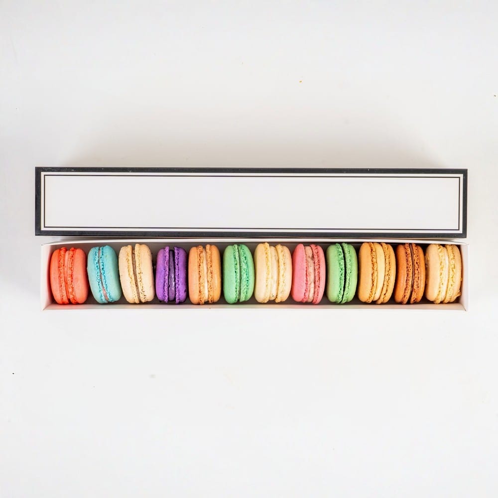 Box of 12 Macarons.
