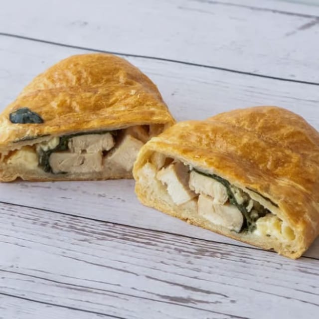 Chicken, Spinach & Feta Croissant.